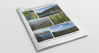 Cover page for report on A National Park for Dorset, considering the case for rural Dorset - the evidence