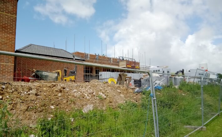 House building in Dorset